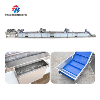 vegetable wash line pineapple juice processing line Pineapple bubble washing and vibrating air-drying line fruit processing machinery pineapple processing line