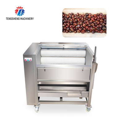Tengsheng Polishing Potato Washing And Peeling Machine Automatic Wave Roller