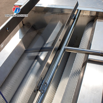 Tengsheng Polishing Potato Washing And Peeling Machine Automatic Wave Roller