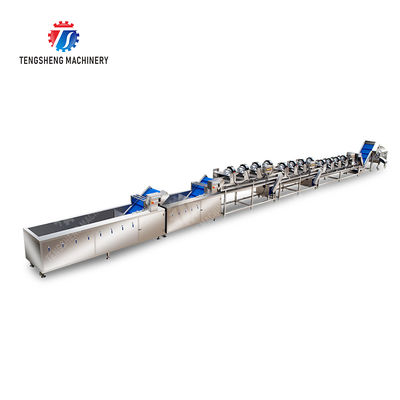 Orange Potato  Potatoes round tuber crops Carrots and longitudinal root vegetables Onions Cabbage varieties Fruiting veget Large-scale fruit and vegetable washing drying and cutting production line